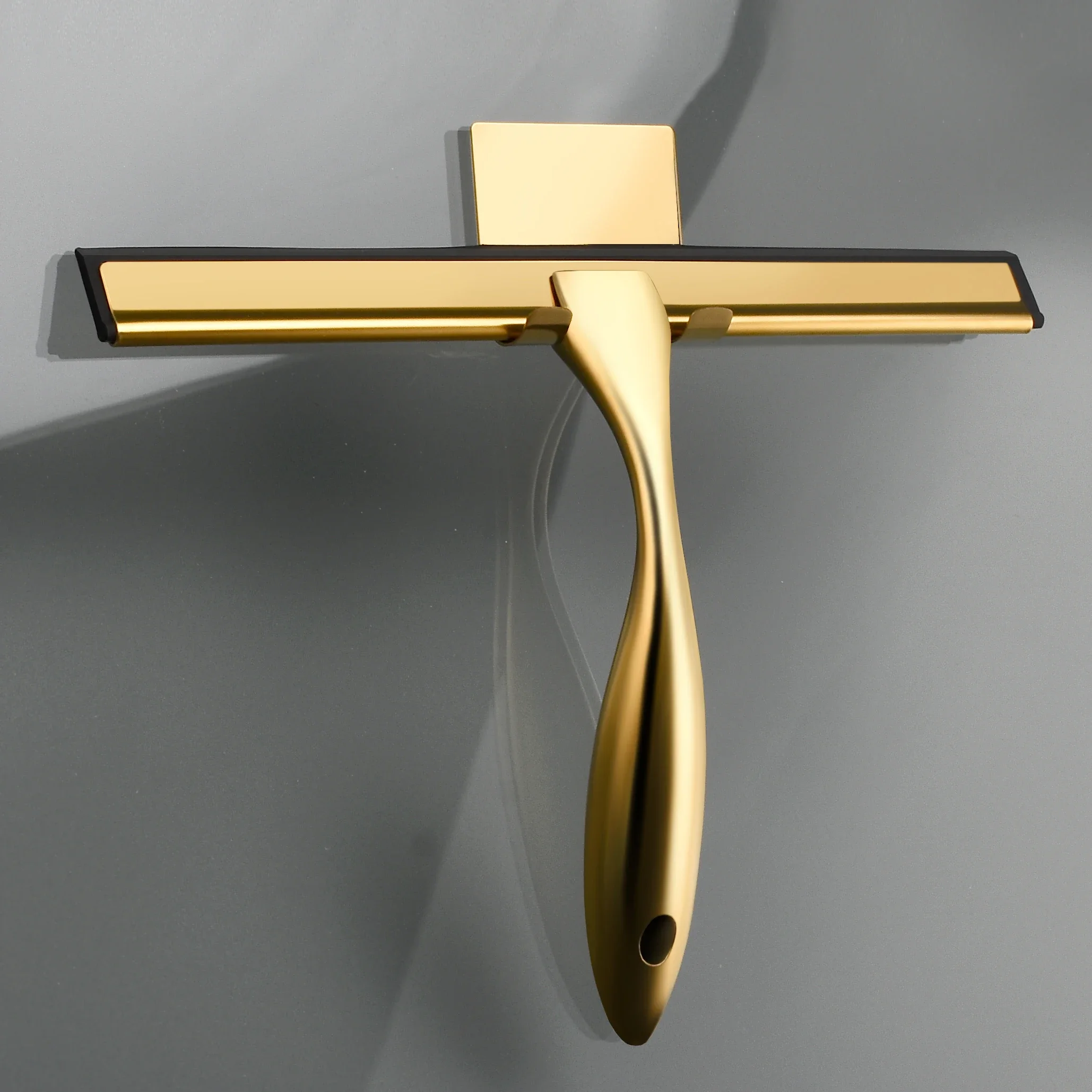 Shower Squeegee Stainless Steel Squeegee with hook Bathroom Shower Doors Mirrors Tiles Car Windows Kitchen Cleaner