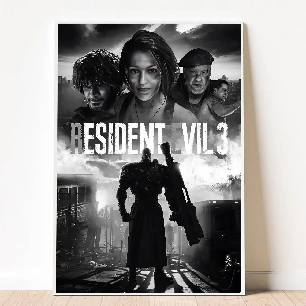 لعبة R-Residents Game Evil Poster HD ديكور المنزل لزجة جدار مقاوم للماء غرفة المعيشة المنزلي بار ديكور جمالي