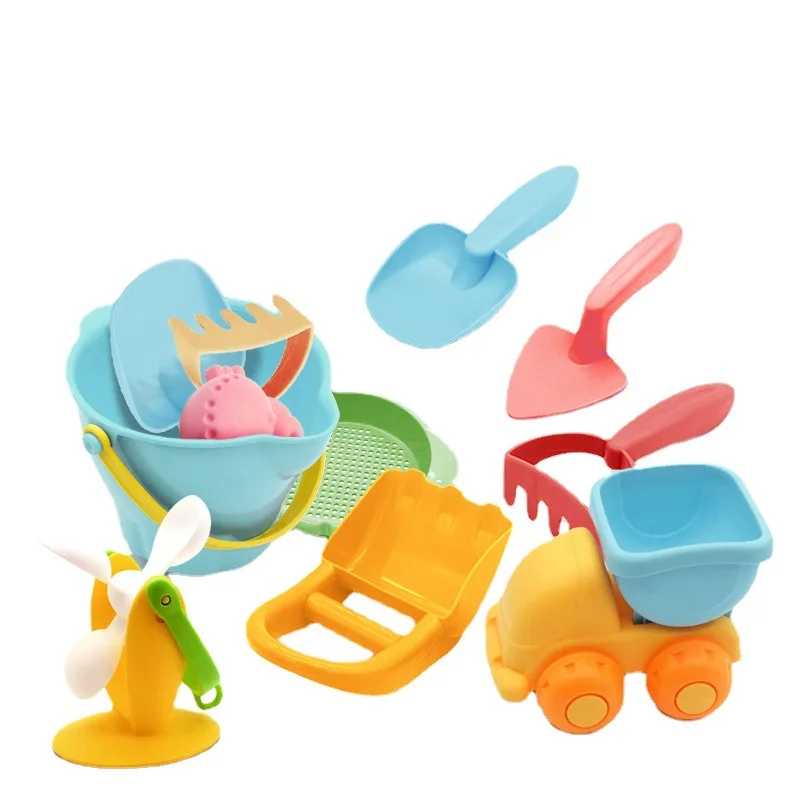 Children Playing with Sand Tools Men and Women Digging Sand and Playing with Water Beach Toys Gifts Bathing