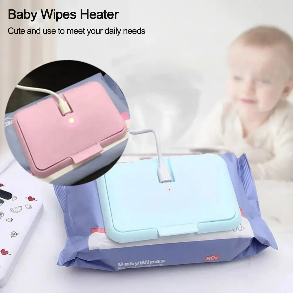 New Baby Wipes Heater Thermal Warm Wet asciugamano Dispenser tovagliolo riscaldamento Box Cover Home Car Mini Paper Warmer salviette disinfettanti