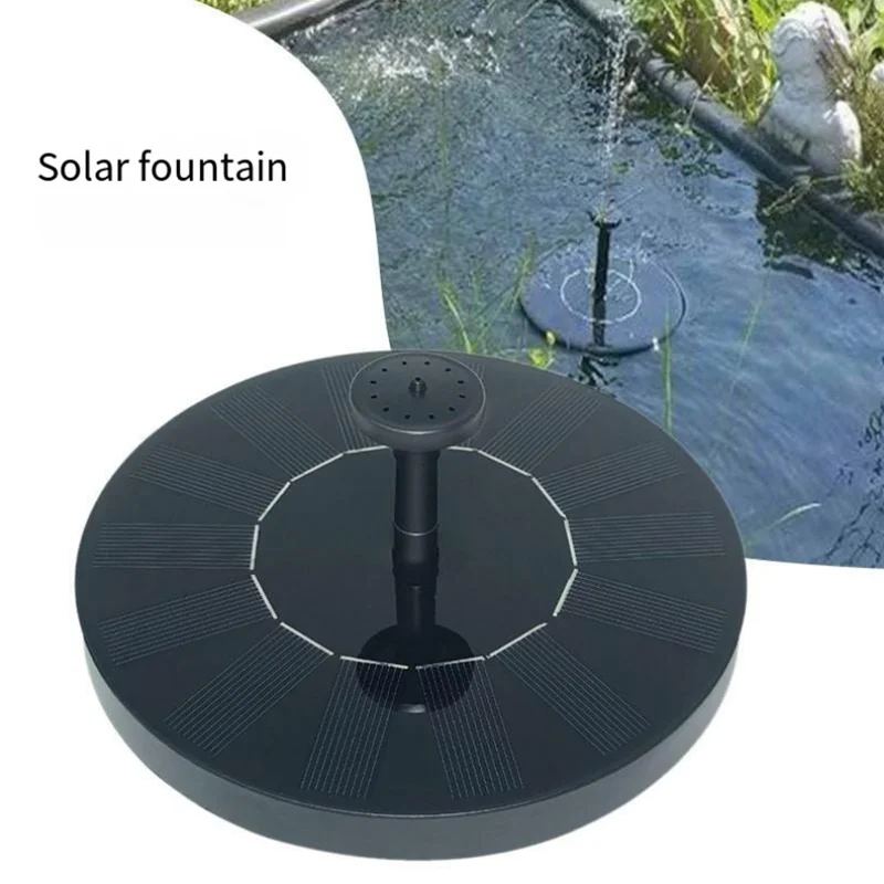 Solar Fountain Pool Garden Water Pool Fountain Floating Outdoor Birdbath Patio Landscape Small Fountains