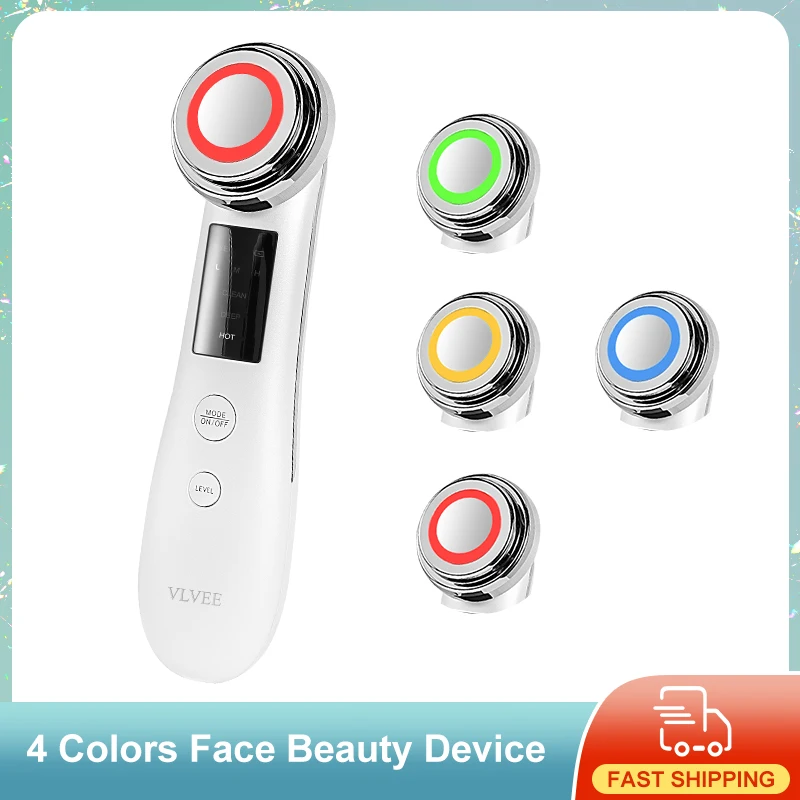 VLVEE Face Beauty Device Eye Care Instrument Deep Cleaning EMS Facial Lifting Massager Fade Wrinkle Hot Compress Skin Tighten