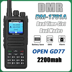 Baofeng DM-1701A Walkie Talkie Open GD77 DMR Mobile Radios Dual Modes Analog And Digital Tier 1+2 Dual Time Slot 3000ch VHF UHF