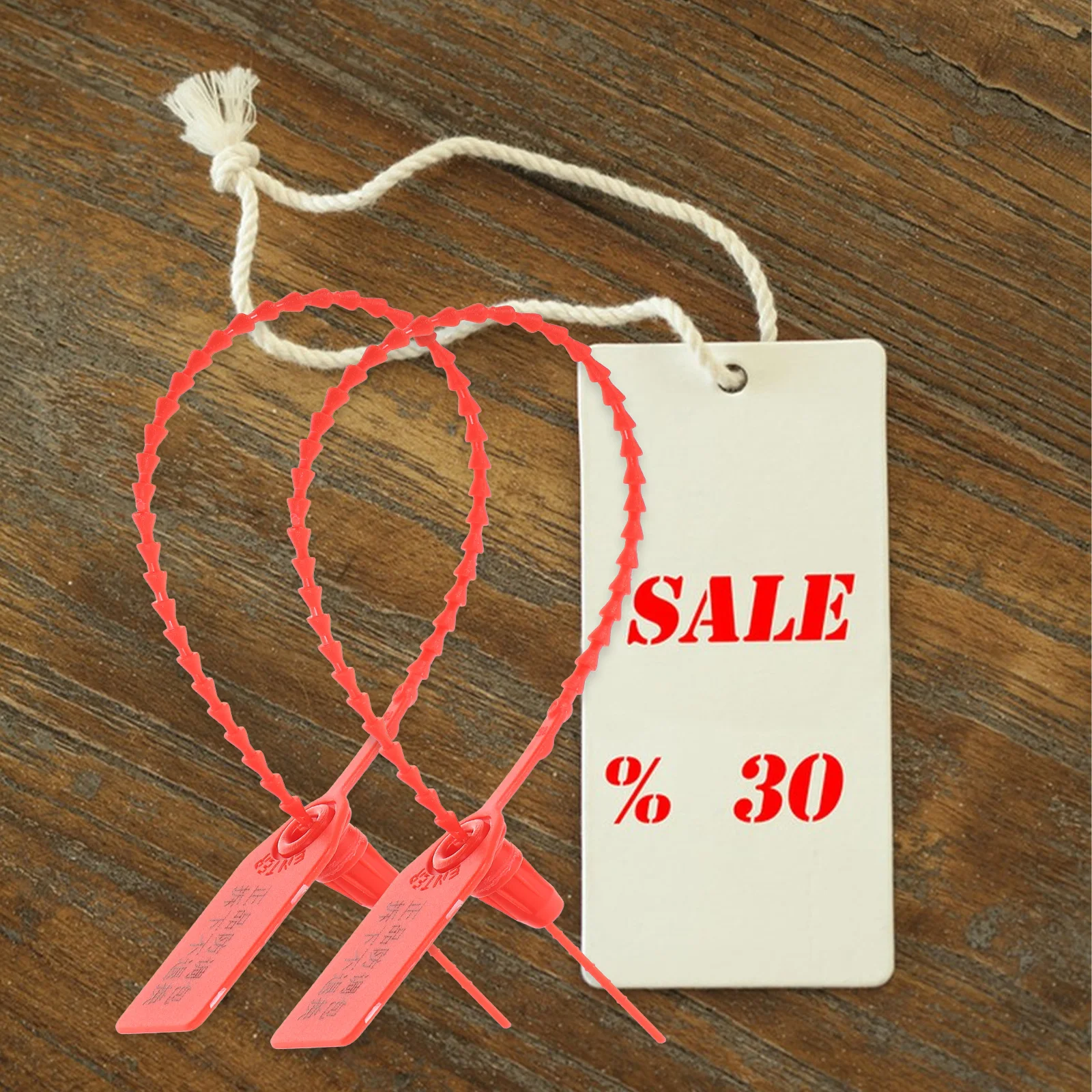 

100 Pcs Cable Ties Wire Wraps PP Seal R om Code Portable Storage Workshop Home Office Securing Clothes Wires Cables
