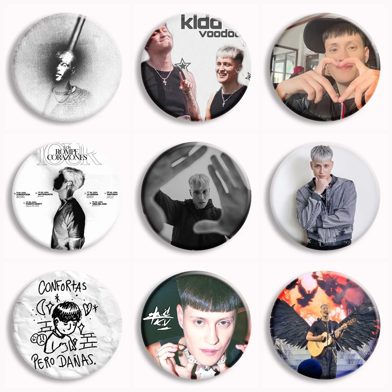 Singer Kidd Voodoo Songs Soft Button Pin PONTE LOKITA Tas Texteandome Brooches Badge Bag Decor Fans Friend Gifts