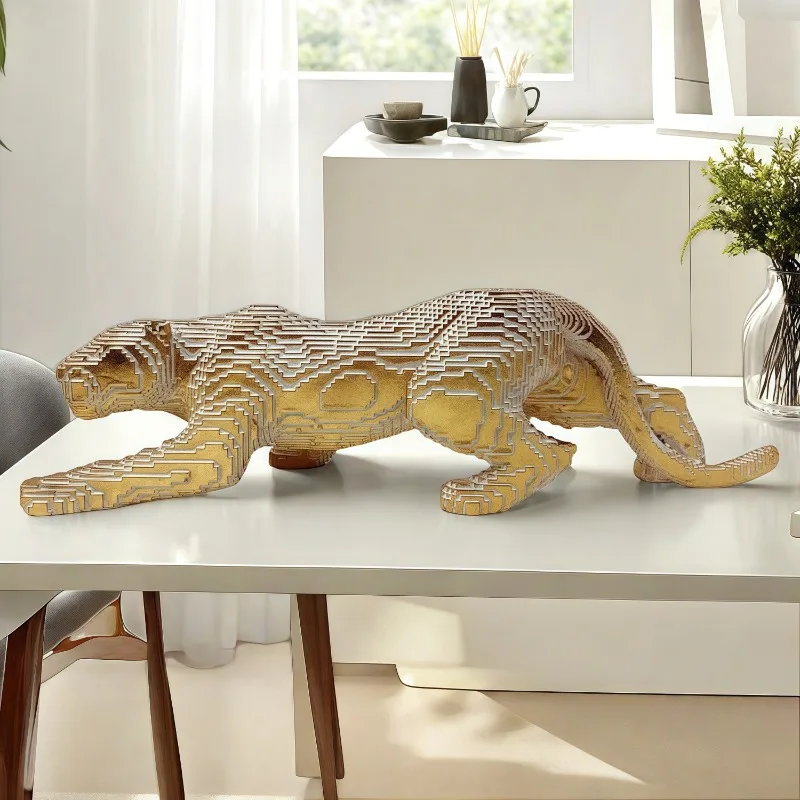 Transparent Balloon Dog Statue Decoration Home Dog Abstract Decoration Sculpture Statue Indoor Home Office