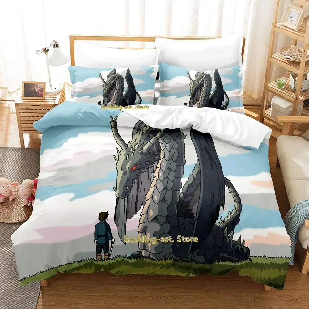 Tales From Earthsea Bedding Set Single Twin Full Queen King Size Bed Set Adult Kid Bedroom Duvetcover Sets Anime Bed Sheet Set