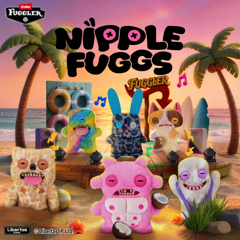 Peluche Fuggler Nipple Fuggs Original 22 cm, Lapin fou, Monstre à dents moches et amusantes, Cadeaux de Noël et d'anniversaire pour enfants