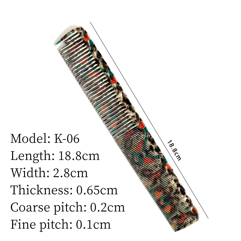 Haarschnitt Kamm profession elle Friseursalon Friseur Kämme Graffiti Muster doppelseitige Haar bürste Friseur Styling-Tools y0702 – Detail 7