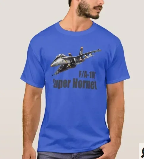 تي شيرت مقاتلة F/A-18F Super Hornet Carrier. الصيف القطن س الرقبة قصيرة الأكمام رجل تي شيرت جديد S-3XL