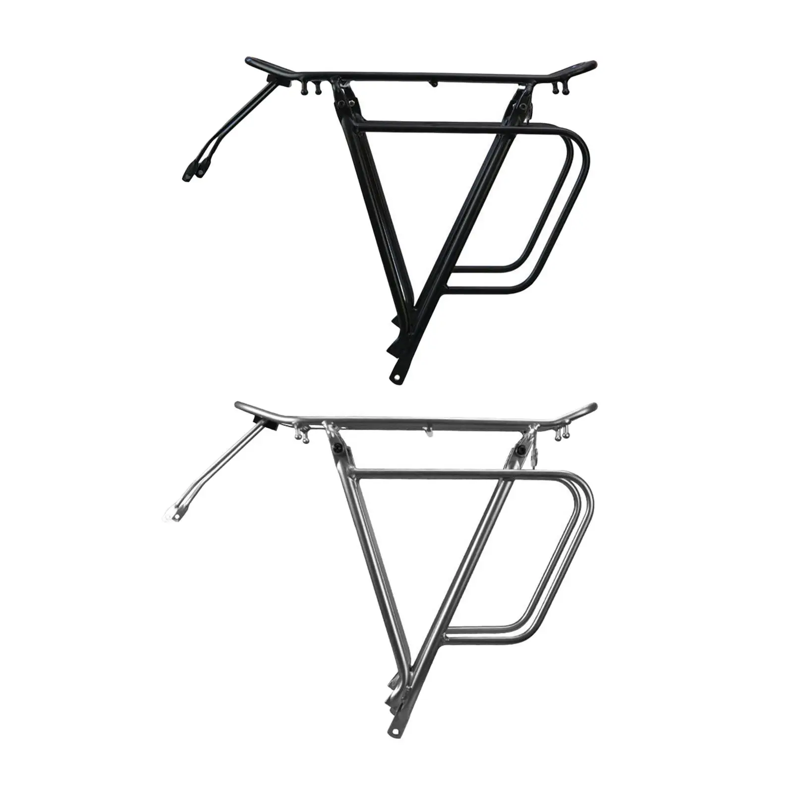 Rear Bike Rack Bicycle Rear Luggage Rack Portable 75kg Load Capacity with