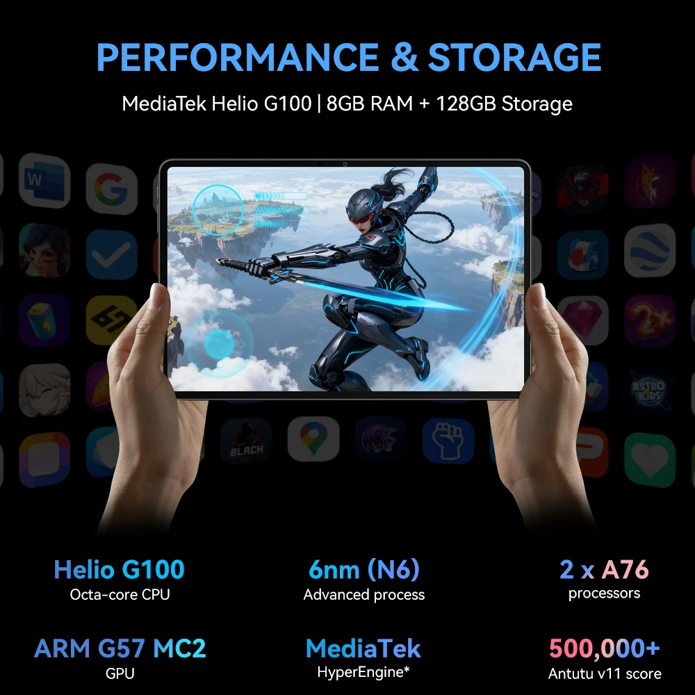 ALLDOCUBE iPlay 70 Pad Pro 12.1'' 2.5K 90Hz Dsiplay MTK G100 16GB