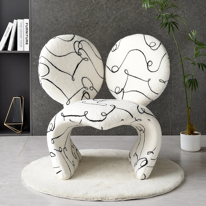 Creative Mickey Mouse single chair living room art sense alien