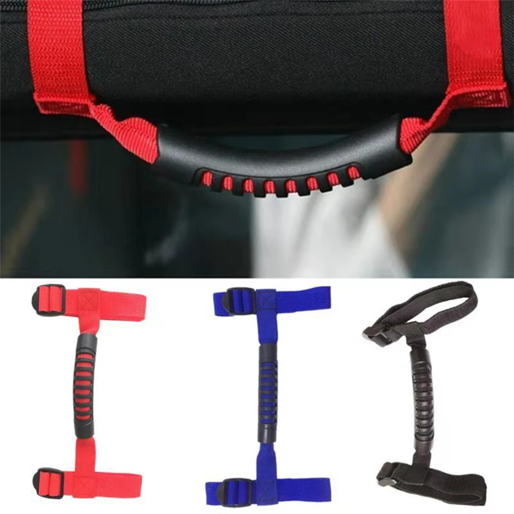 

4x4WD Armrest Top Grab Handles Grip Bar Pulling Tab Roll Bar Mount For CJ TJ JK JL 1pcs