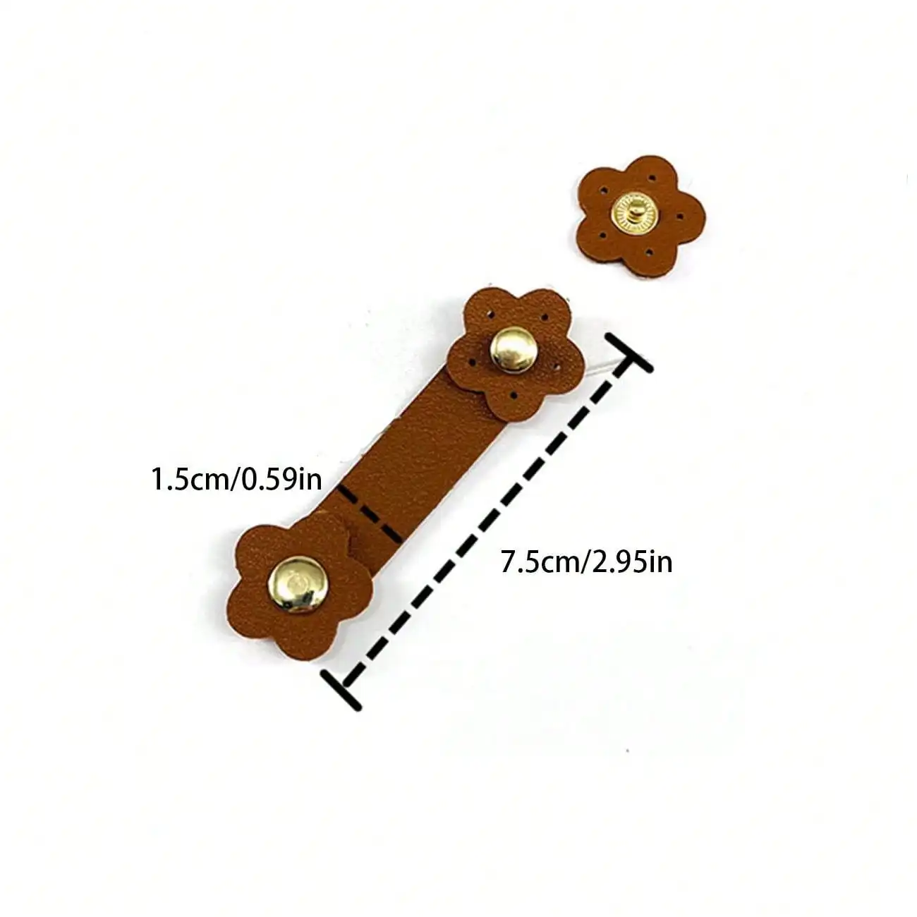 1Pcs PU Leather Snap Buckles For Bags Purse Tab Closure Sewing Wallet Snap Buttons Clutch Bag For DIY Purse Making