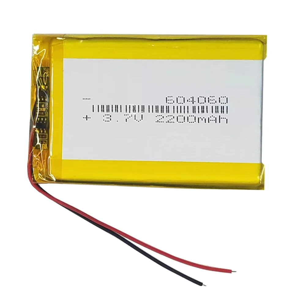604060 3.7V 2200mAh Lithium Polymer Rechargeable Battery For COWON PLENUE D, PD, D2PD2 Bluetooth GPS Microphone Audio Computer