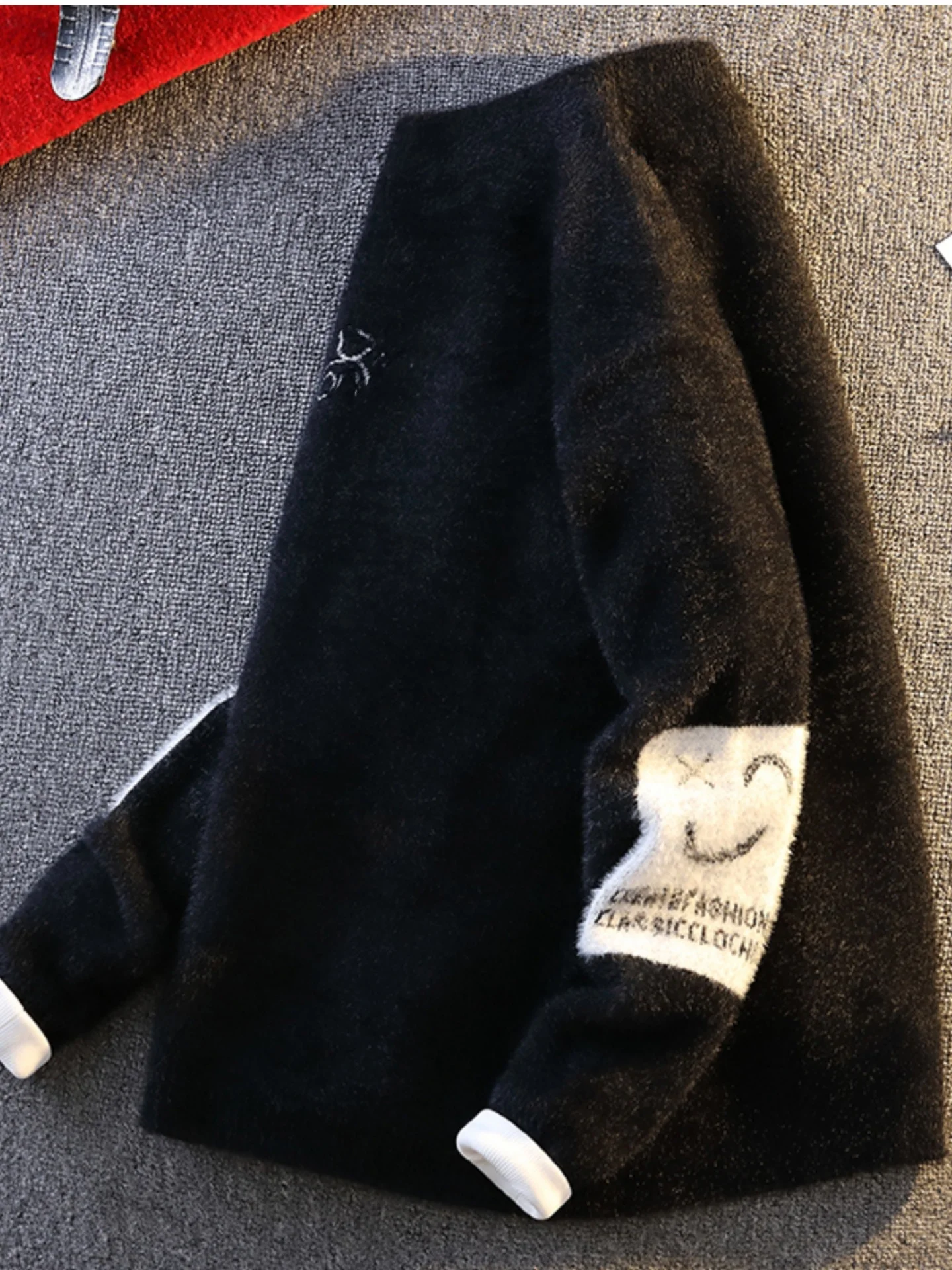 

Soft Nurtured M Knitted Sweater round Ne Loosely Fit Autumn Winter Base Layer irt Inner Wear College Sle Faionable