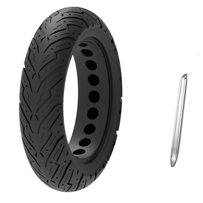 Damping Rubber Tire Durable Scooter Tyre Anti-Explosion Tire Solid Tyre for Ninebot Max G30 Electric Scooter Black