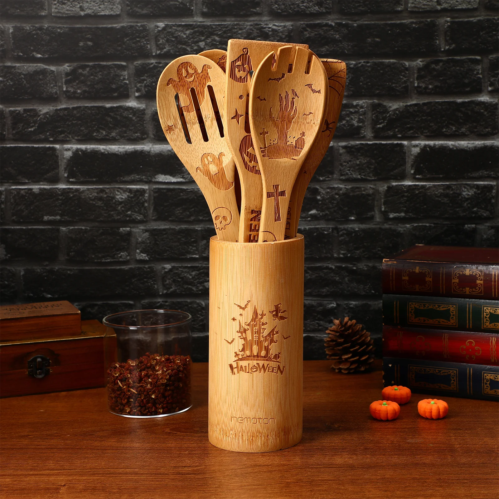 

Halloween Serving Utensils Cookware Kitchen Decor Cooking Funny Supplies Kitchenware