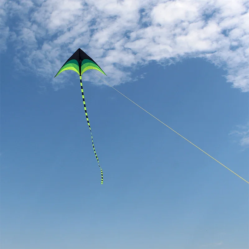 1.6m Large Delta Prairie Kites Flying Toys For Children Kites Handle Line Outdoor Sports Beach Plaid Professional Wind Kites