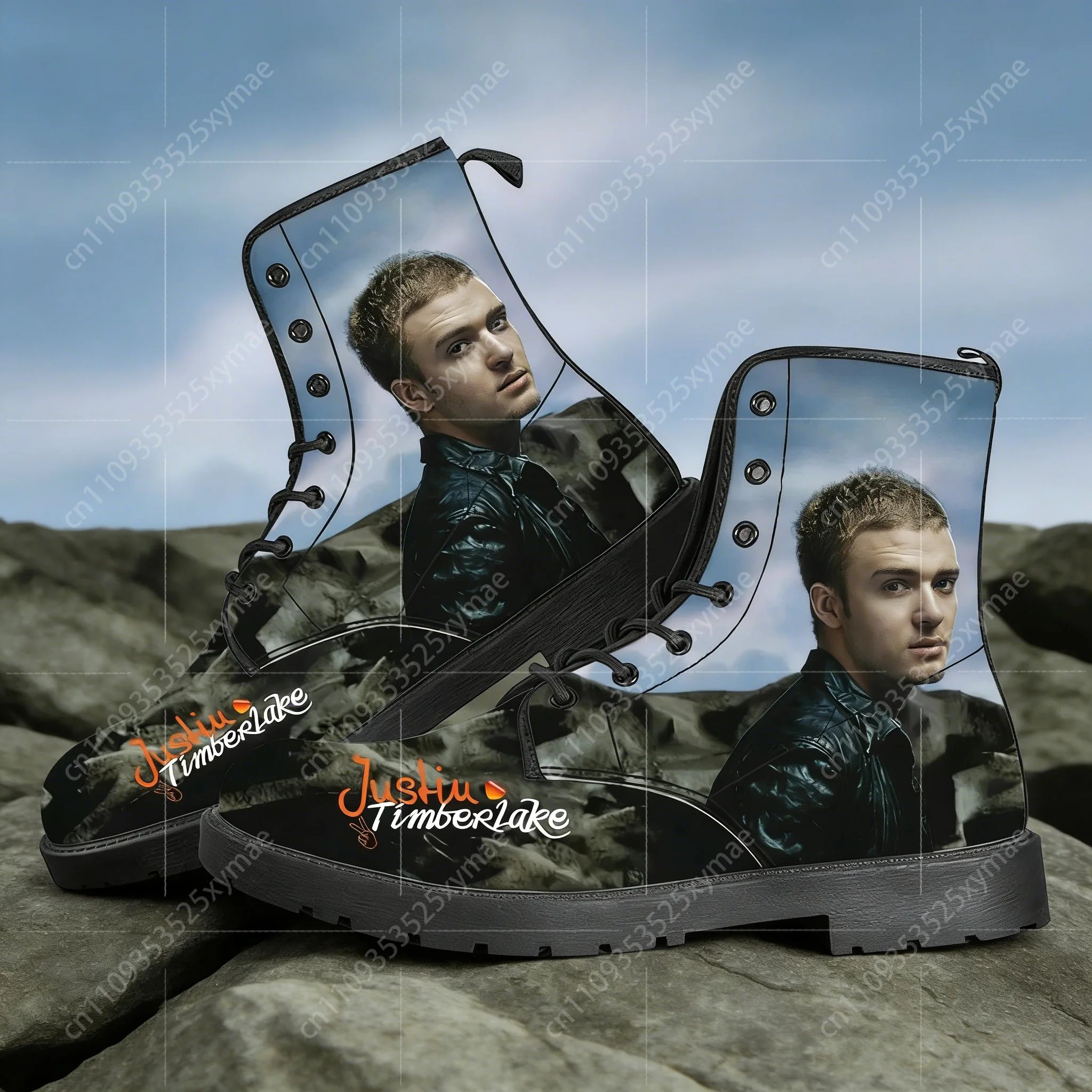 

Повседневные ботинки Джастин Тимберлейк, мужская, женская и подростковая обувь, модные 3D-ботинки, обувь для улицы, изготовленная на заказ.
