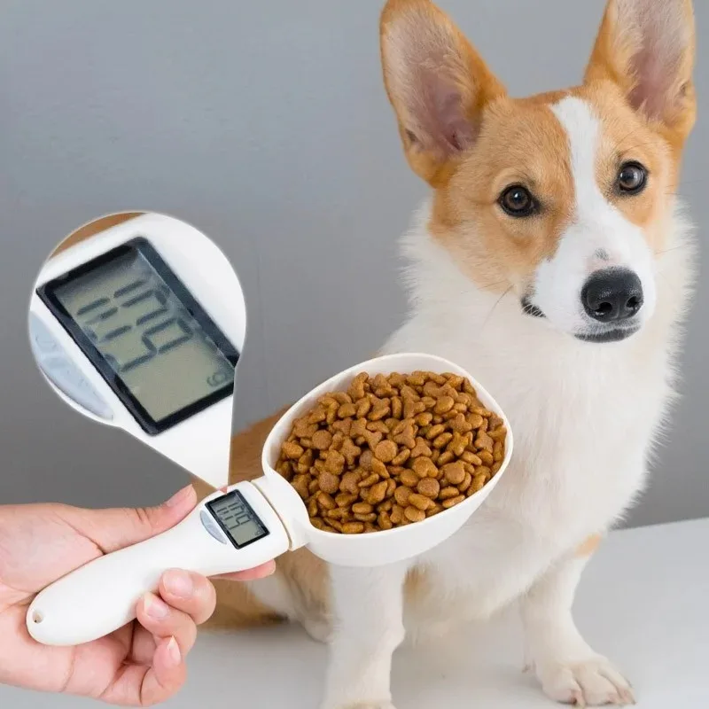 

Pet Measuring Spoon Dog Cat Food Nutrition Scale High-precision Electronic Scale Ladle LED Digital Display Feeding Container