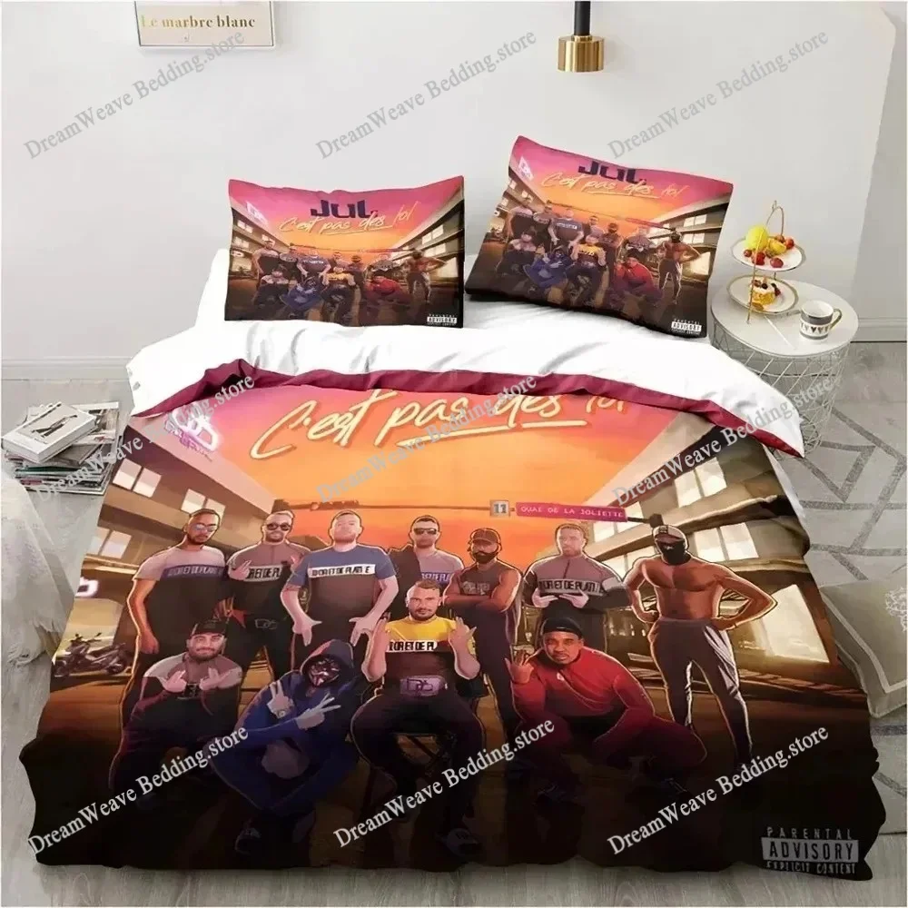 New Singer JuL Bedding Set Single Twin Full Queen King Size Bed Set Adult Kid Bedroom Duvet Cover Sets 3D Print Anime Bed Sheet 5