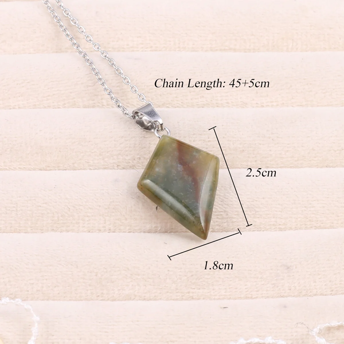 Natural Semi-precious Stone Pendant Necklaces Meteor Shape Fluorite Lapis Lazuli Pink Crystal Charms Chain Necklace Jewelry Gift