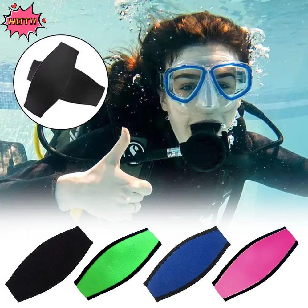 

Неопреновая маска для подводного плавания с ремнем, двухслойный универсальный ремень для лица для дайвинга, удобная мягкая защита