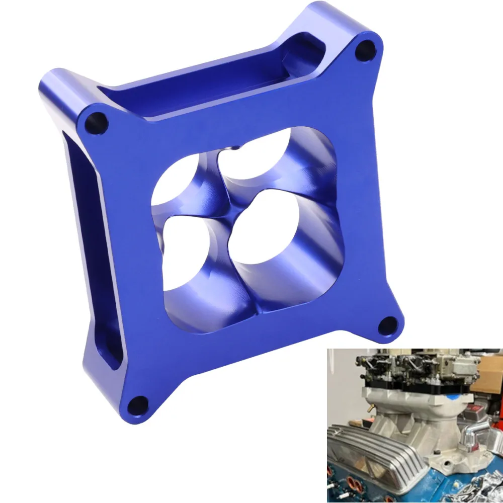 4150 Carburatore con foro quadrato Distanziatore in alluminio CNC 2 "4 porte per Chevy GM LSX Chevrolet Ford 302 SBC