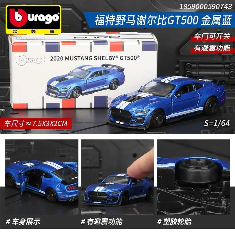 Bburago 1:64 Druckguss-Automodell, Audi Porsche 911 Mercedes-Benz Sammlerstück aus Legierung, Geschenk für Jungen, Kinder und Erwachsene – Detail 6