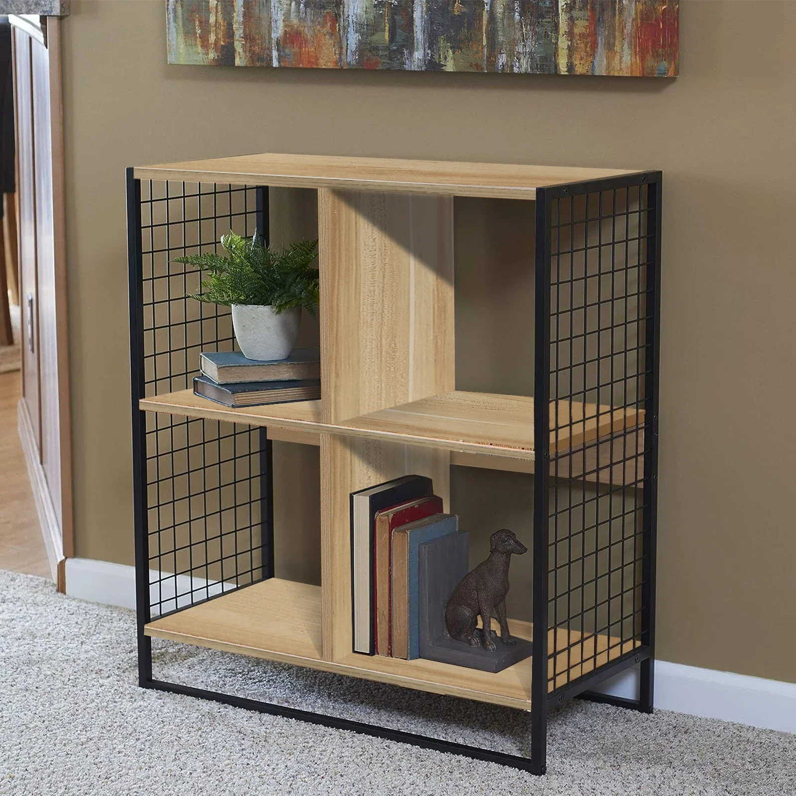 

z Study Deskside Bookshelves, Shelves, Movable Desks, Computer Desk Side Storage Shelves, Grid Shelves