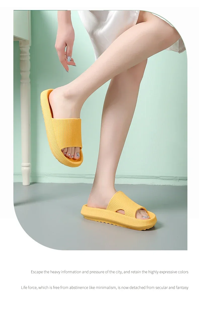 Eva's Simple Herren-Hausschuhe für Herren, Größe 45, Poop-Hausschuhe. Tragen Sie im Sommer eine rutschfeste Schuhe mit weicher Sohle. Und Damenhausschuhe – Detail 16
