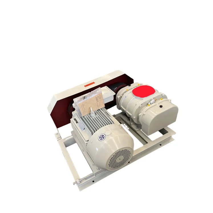 Sewage Treatment Three Lobes Roots Blower Industrial High Quality Vacuum Pump Good Price With Motor