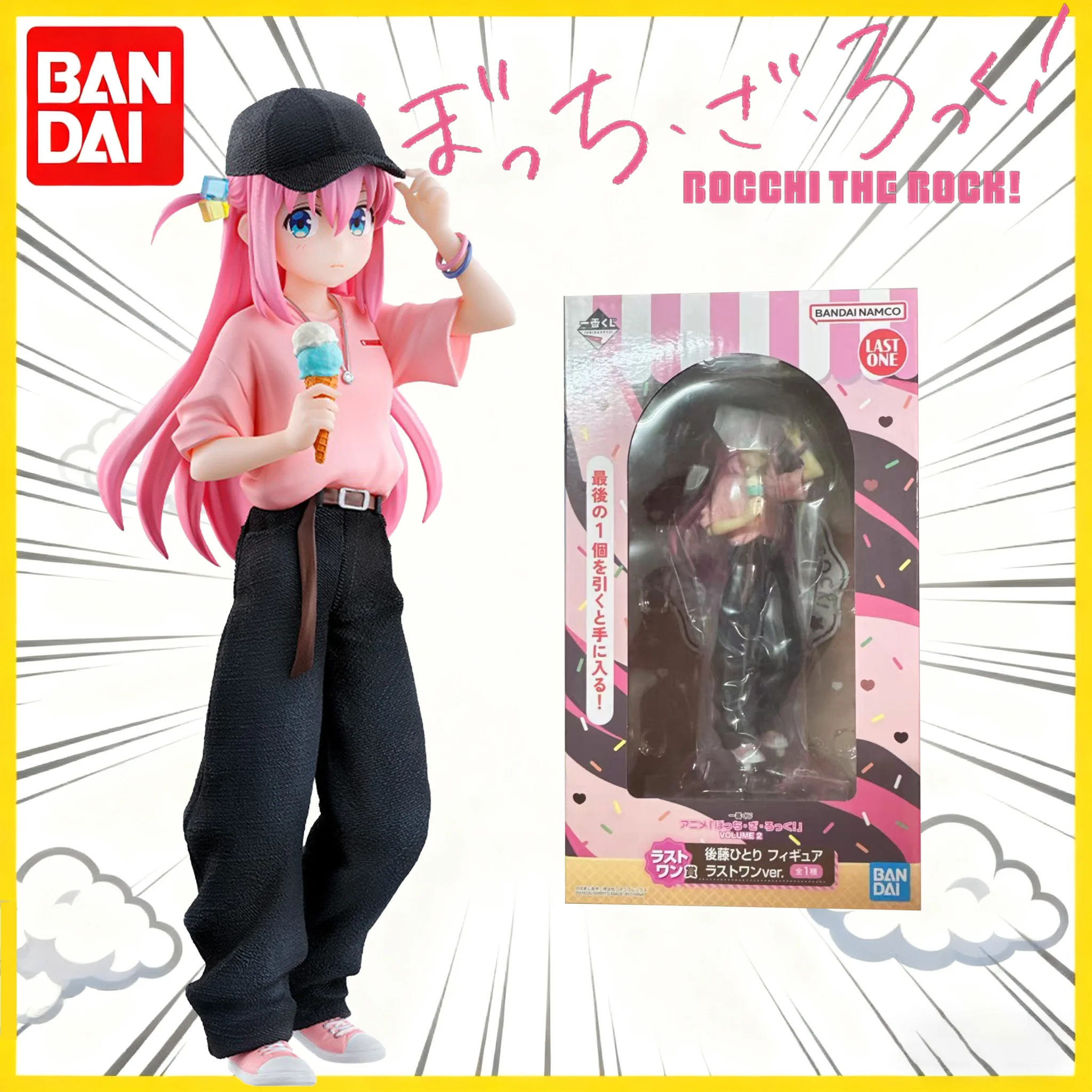 

Подлинная Bandai Ichiban Kuji BOCCHI THE ROCK! VOLUME2 Last One Prize-Hitori Gotou Коллекционная фигурка аниме-унисекс Коллекционный подарок