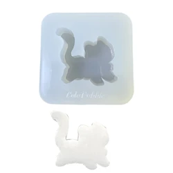 Moldes silicona para joyería con forma gatos, moldes para manualidades, accesorios joyería resina