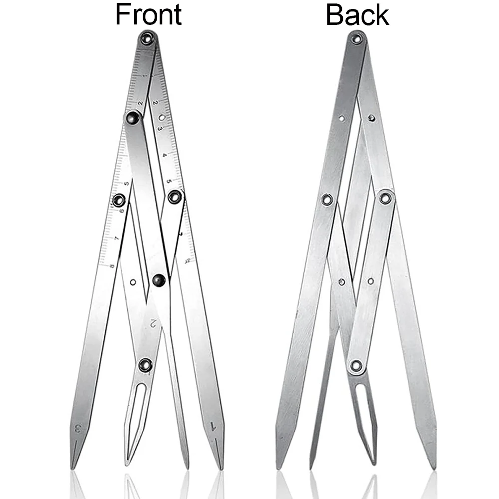 Calibradores dorados de acero inoxidable para cejas, regla para medir la relación de maquillaje permanente, herramienta para Microblading de cejas, suministros de tatuaje, 1 unidad