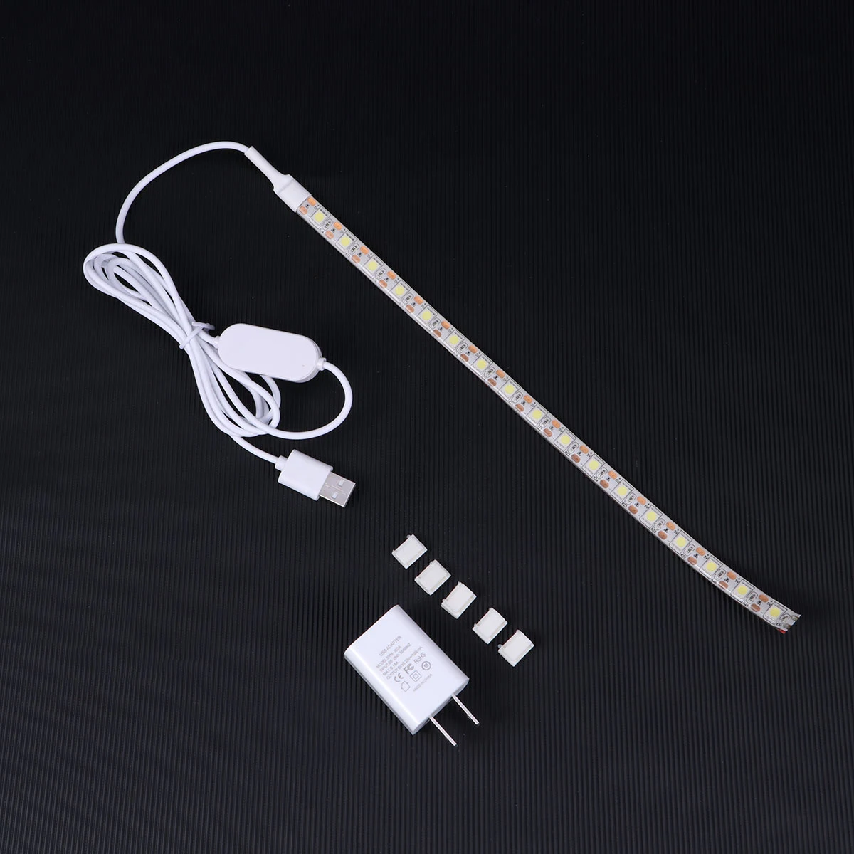 

30cm LED Strip Light Sewing Machine USB Powered 5 Pieces Adhesive Clips Pure White Touch Flexible LED Rope Lighting Kit