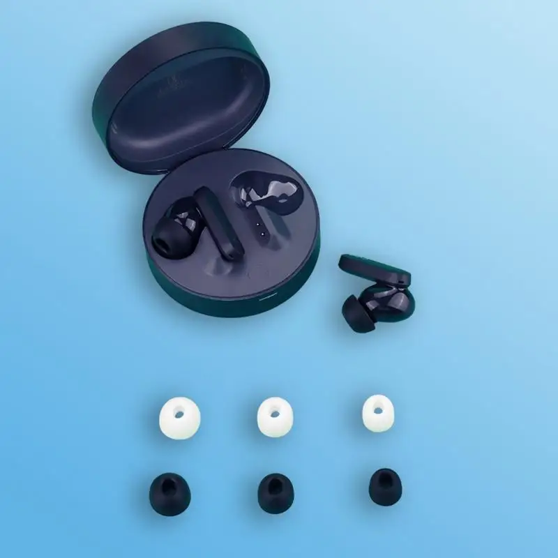 Ear Tips For Earbuds In-ear Headphones Silicone Ear Tips Headphone Earpads Ear Tips For Plane Train Car Journey For Sleep Focus