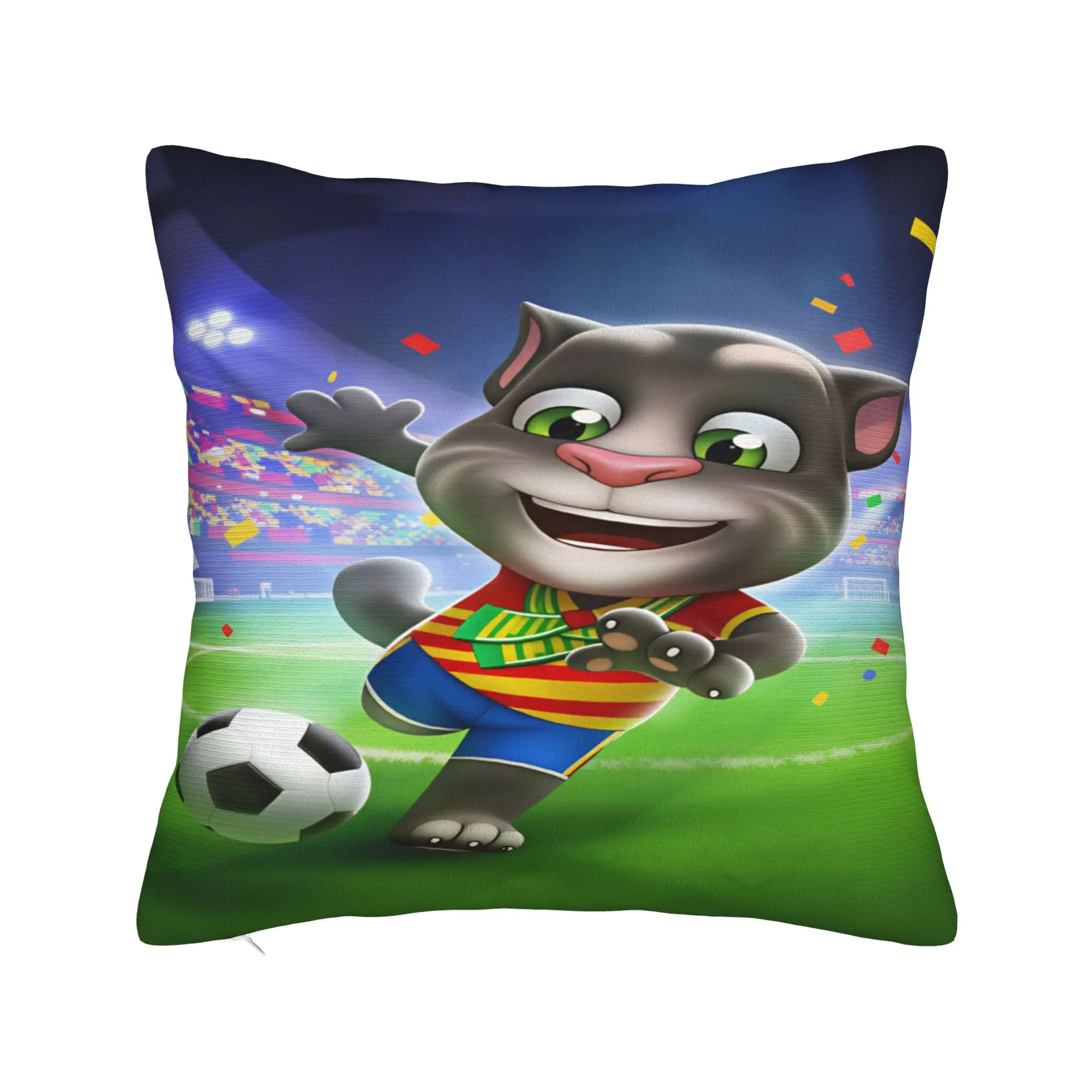 Game T-Talking T-Tom And F-Friends Pillow Case  Custom Pillow Cover Cute Funny Pillowcases For Chair Sofa Home Decor