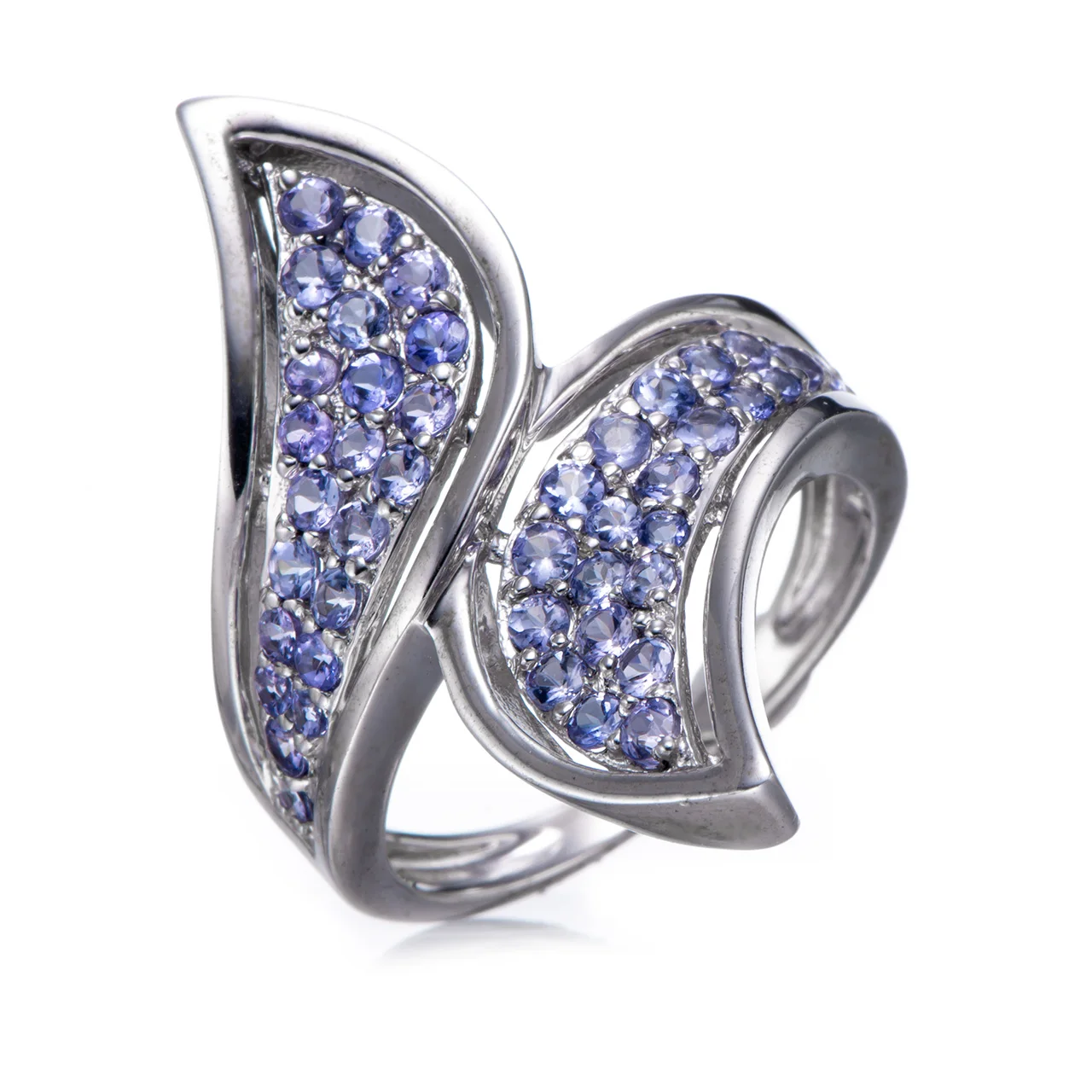 

Tanzanite Rhodium Over Sterling Silver Ring