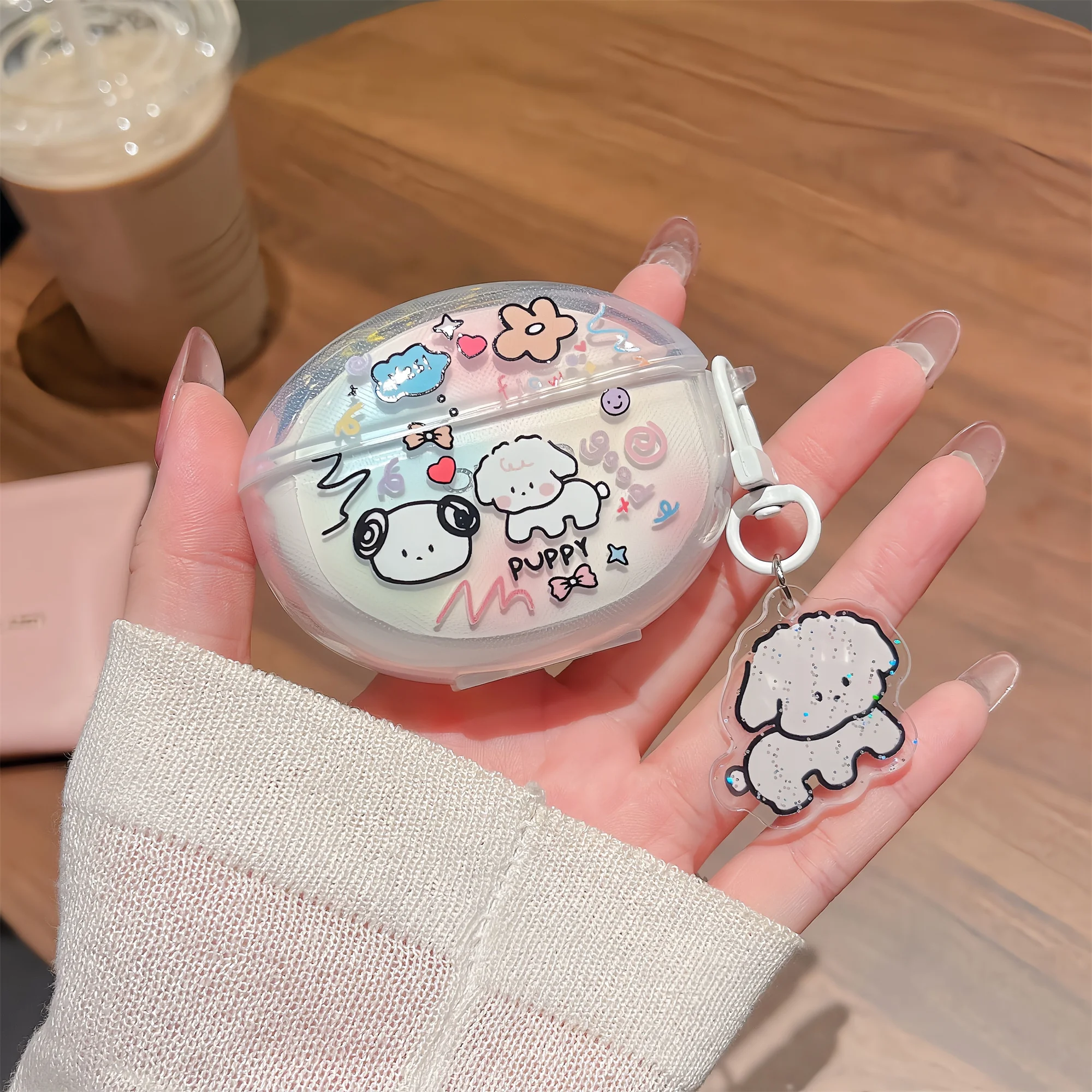 For OPPO Enco Air 4 Pro Case Cartoon Transparent Soft Shell For OPPO R3 Pro Earphone Shockproof Cover - view 2