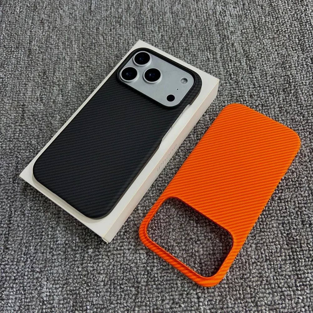 Official Carbon Fiber Pattern Magnetic Case for iPhone 17 Air Pro Max 17Pro 17Promax For Magsafe Wireless Charging Thin Funda - view 3