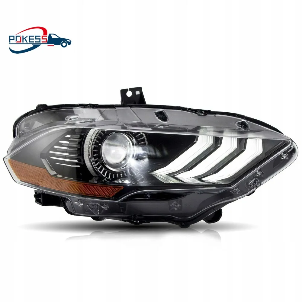 

JR3Z13008A Фара в сборе, автомобильная фара, правая сторона пассажира, фара для Ford Mustang 2018-2023, полностью светодиодная фара проектора