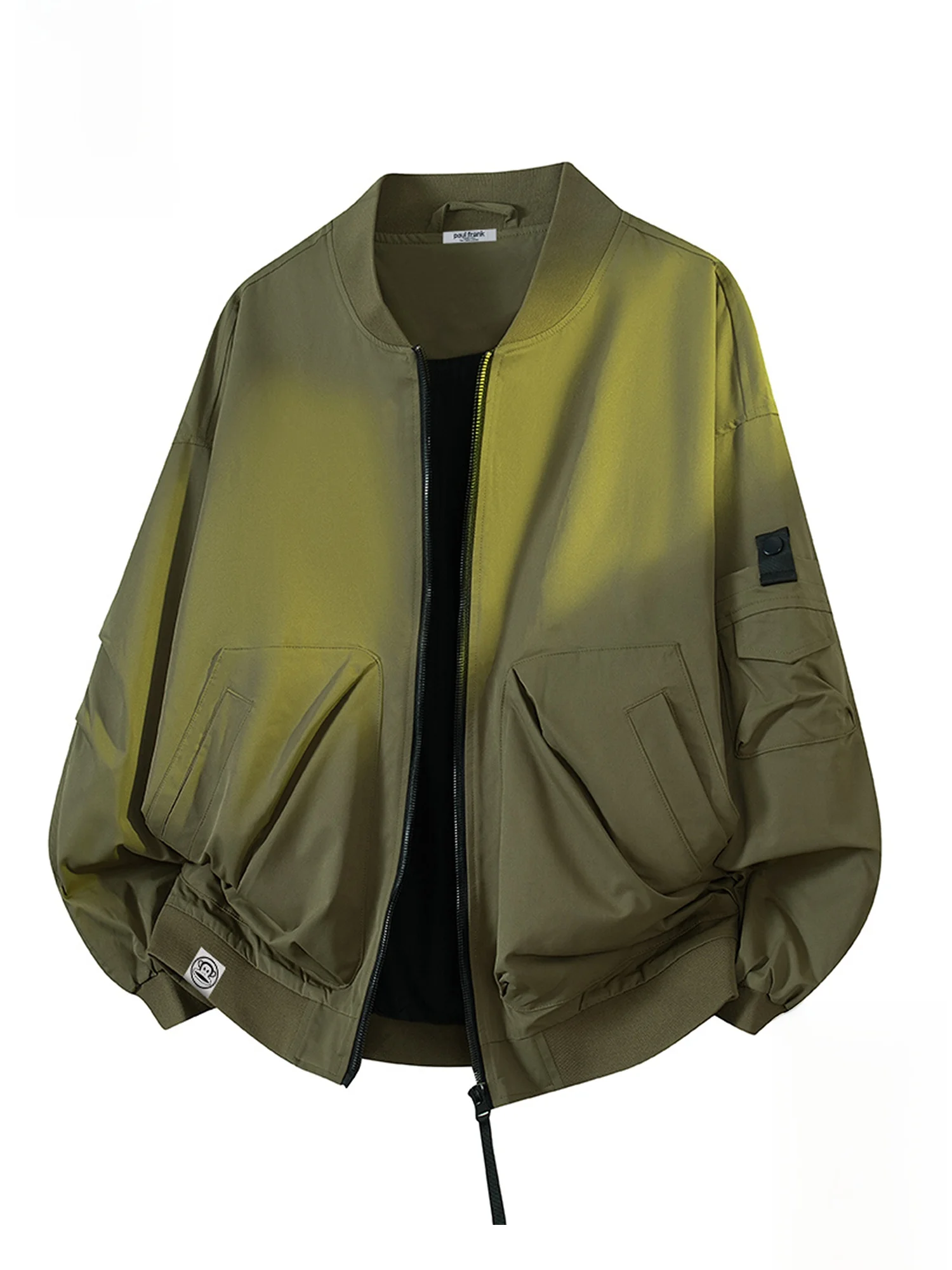 

PaulFrank Retro Baseball Collar Jaet Men's Loose Casual Spring New Sle Durable Polyester Fiber Outerwear for Youth