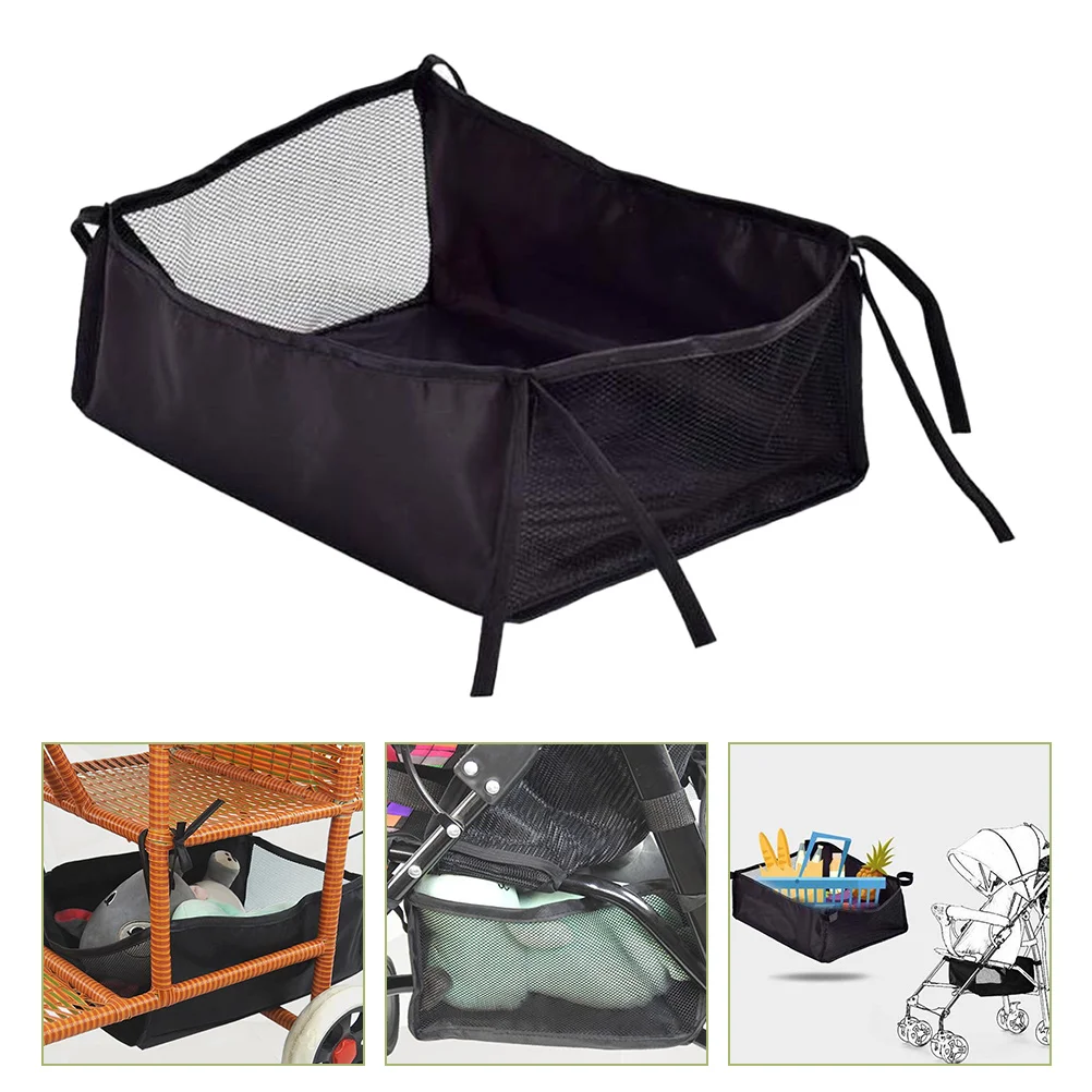 

Baby Stroller Bottom Basket Universal Baby Stroller Organizer Pushchair Shopping Case Organizer Baby Stroller Hanging Bag