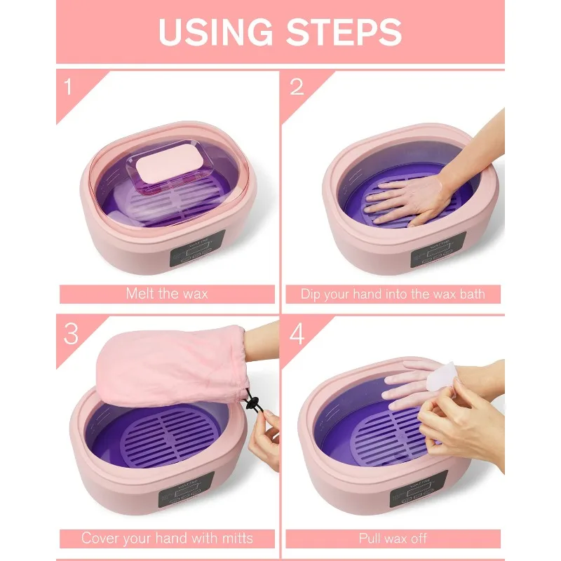 Paraffin Wax Machine for Hand and Feet -Paraffin Wax Warmer Moisturizing Kit Auto-time and Keep Warm Paraffin Hand Wax Machine