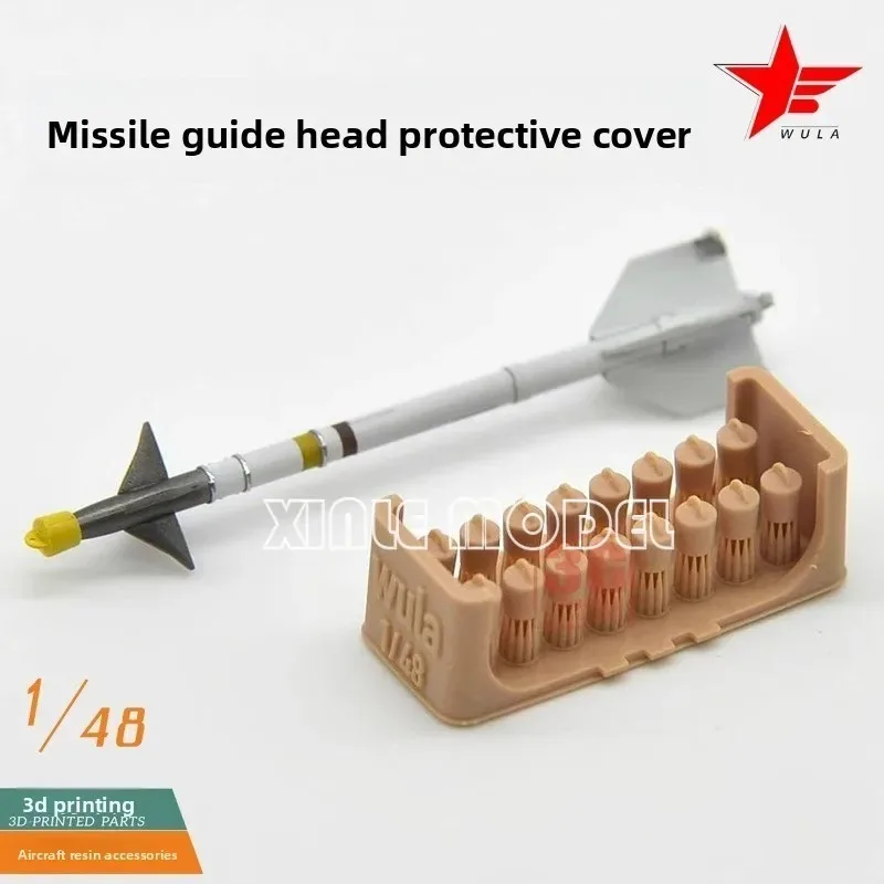 

Wula 3D resin printing parts, aircraft resin parts, US Russia mounted missile guide head protective cover 1/48 DIY accessories