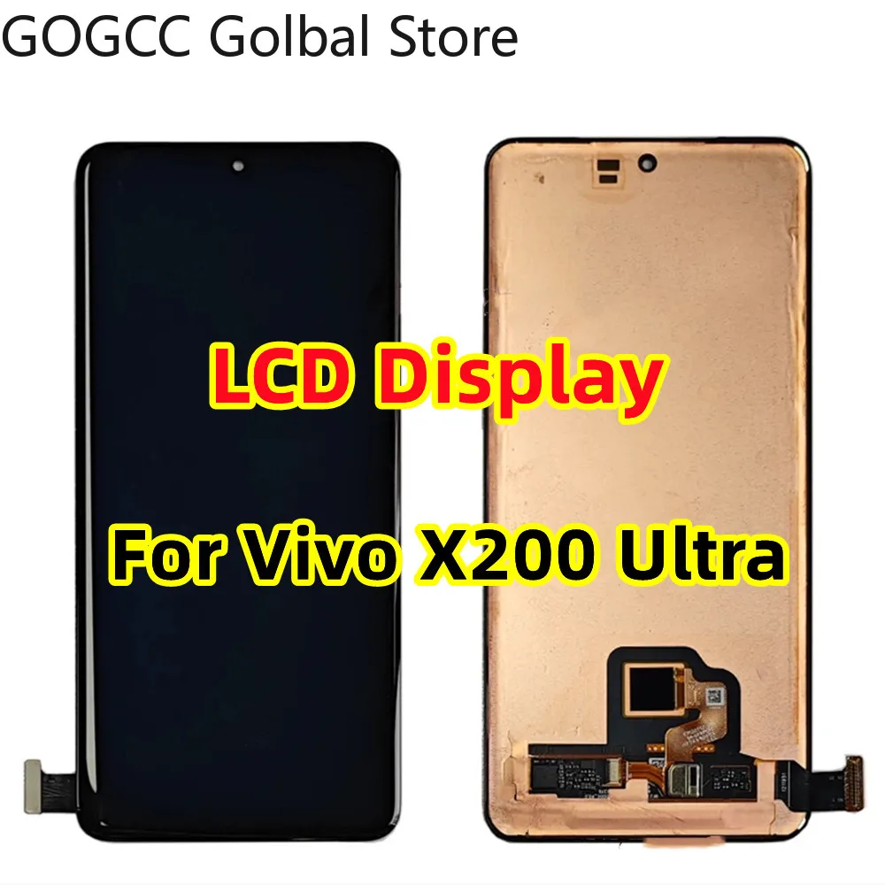 LCD Screen For Vivo X200 Ultra 5G AMOLED Display Touch Digitizer Assembly with fingerprint X200Ultra V2454A V2454DA Replacement