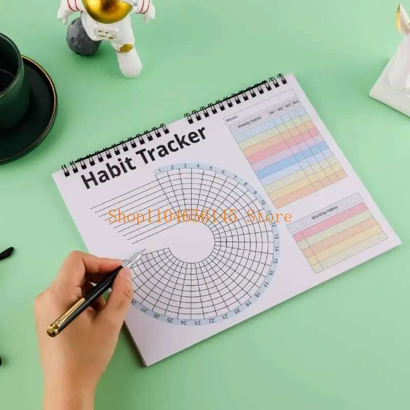 Habits Trackers Calendar Colorful Life Planner Workout Motivation & Productivity Tool for Students Adults